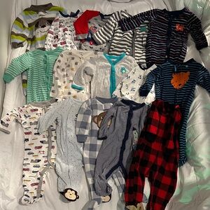Assorted Kids One Pieces Set Pajamas (15 total)
